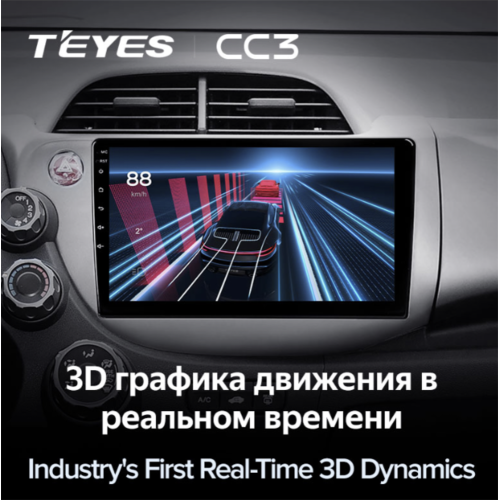Штатная магнитола Teyes CC3 3/32 GB для Honda Fit 2007-2014 на Android 10.0