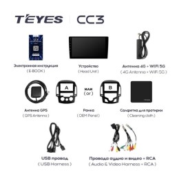 Штатная магнитола Teyes CC3 3/32 ГБ для Hyundai i30 2008-2011 на Android 10.0