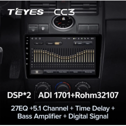 Штатная магнитола Teyes CC3 3/32 GB для Lada Priora 2007-2013 Серебро/Черная на Android 10.0