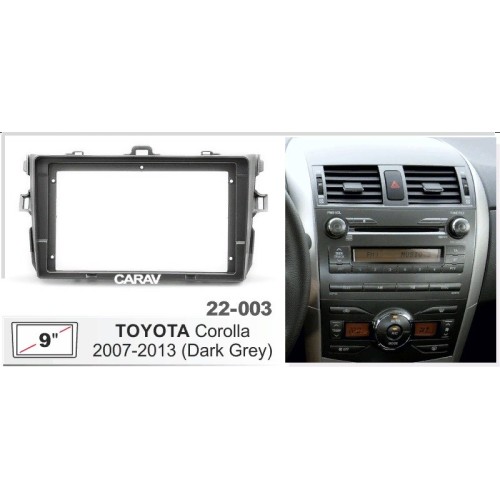Штатная магнитола Stonelock TOY901MB 3/32 ГБ для Toyota Corolla X (E140, E150) 2006-2013 серая на Android 10.0