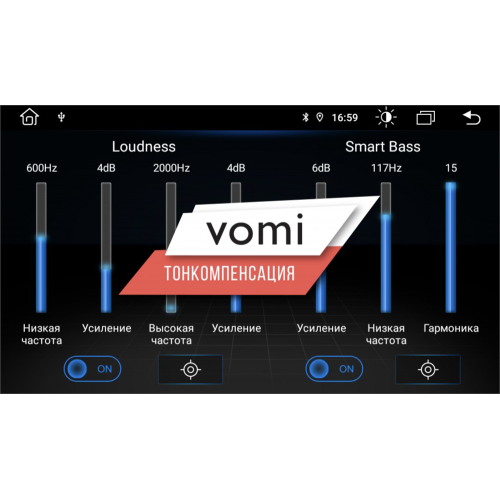 Штатная магнитола Vomi FX529R9-MTK-LTE для Ssang Yong Kyron 2005-2015 на Android 10.0