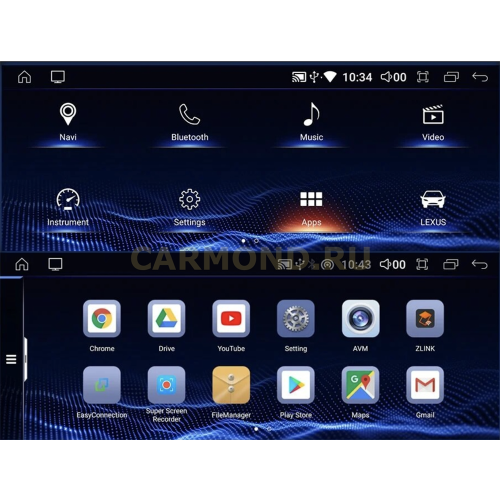 Штатная магнитола CarMedia MRW-3812 для Lexus ES 2012-2018 на Android 10.0
