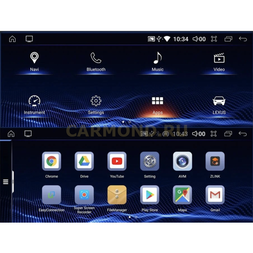 Штатная магнитола CarMedia MRW-3802 для Lexus ES 2012-2018 на Android 10.0