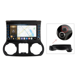 Автомагнитола CarMedia OL-1258-1-N (с кнопками) для JEEP Wrangler 2007-2017 на Android 10.0