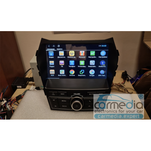 Штатная магнитола CarMedia KR-97018-S9 для Hyundai Santa Fe III 2012-2019 на Android 8.1