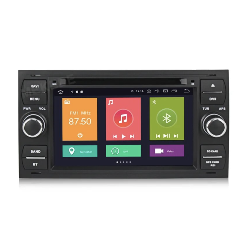 Штатная магнитола CarMedia MKD-F745B-P6N для Ford Focus 2, C-Max на Android 11.0