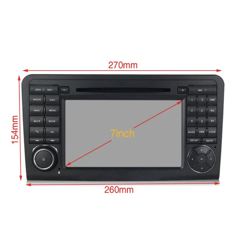 Штатная магнитола CarMedia MKD-7008-P6 для Mercedes GL-klasse (X164), ML-klasse (W164) 2005-2012 на Android 10.0