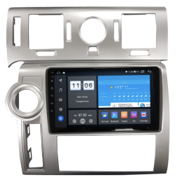 Штатная магнитола Vomi ZX488R9-9863-LTE для Hummer H2 2007-2009 квадратные воздуховоды cерый на Android 10.0