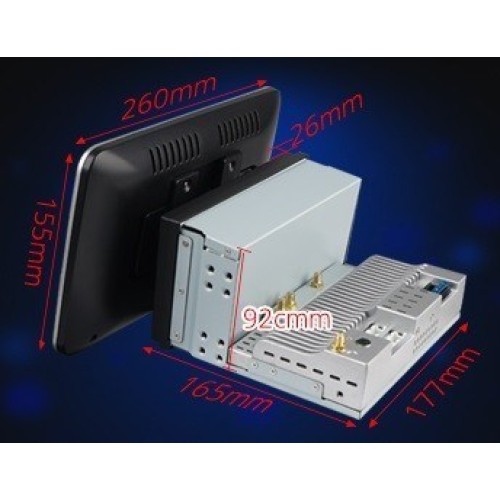 Универсальная магнитола (поворотный экран) CarMedia 2din OL-1036-L на Android 10.0