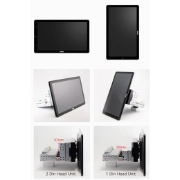 Универсальная магнитола 2 DIN CarMedia OL-1033-P6 поворотный экран 13.3