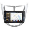 Штатная магнитола CarMedia OL-9707-P (с кнопками) для Hyundai Solaris I 2011-2017 на Android 10.0