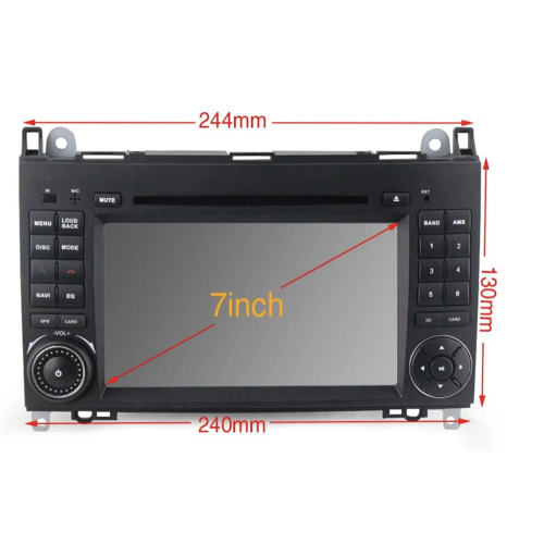 Штатная магнитола CarMedia MKD-7007-P6 для Mercedes A-klasse (W169) 2004-2012, B-klasse (W245) 2005-2011, Vito ll (W639) 2006-2014, Vito III (W447) 2014-2020, Viano ll (W639) 2006-2014 на Android 11.0