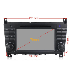CarMedia MKD-7013-P6 для Mercedes C-klasse (W203), CLC-klasse, G-klasse (W463), CLK-klasse (W209) 2004-2012 на Android 10.0