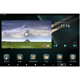 Навесной монитор на подголовник Parafar экран 12