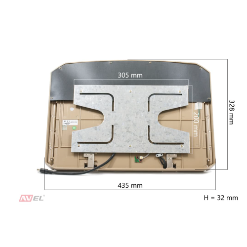 Потолочный монитор 15,6" со встроенным Full HD медиаплеером AVS1507MPP (бежевый)
