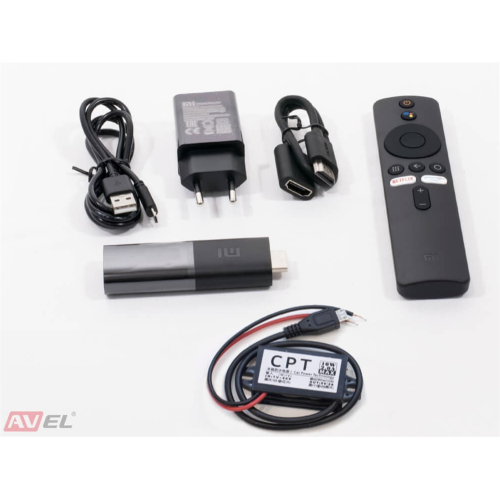 Потолочный монитор на Android AVS117 (бежевый) + Xiaomi Mi TV Stick + AV1252DC