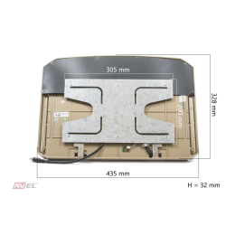 Потолочный монитор на Android AVS1507MPP (бежевый) + Xiaomi Mi TV Stick + AV1252DC
