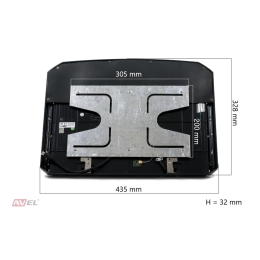 Потолочный монитор на Android AVS1507MPP (черный) + Xiaomi Mi TV Stick + AV1252DC
