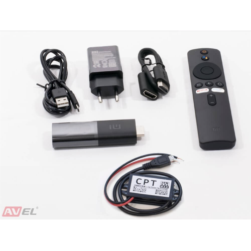 Потолочный монитор на Android AVS1717MPP (бежевый) + Xiaomi Mi TV Stick + AV1252DC