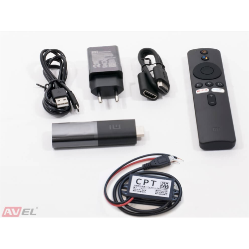 Потолочный монитор на Android AVS2220MPP (бежевый) + Xiaomi Mi TV Stick + AV1252DC