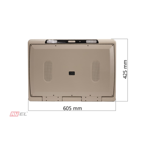 Потолочный монитор на Android AVS2230MPP (бежевый) + Xiaomi Mi TV Stick + AV1252DC