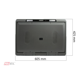 Потолочный монитор на Android AVS2230MPP (cерый) + Xiaomi Mi TV Stick + AV1252DC