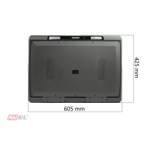 Потолочный монитор на Android AVS2230MPP (cерый) + Xiaomi Mi TV Stick + AV1252DC