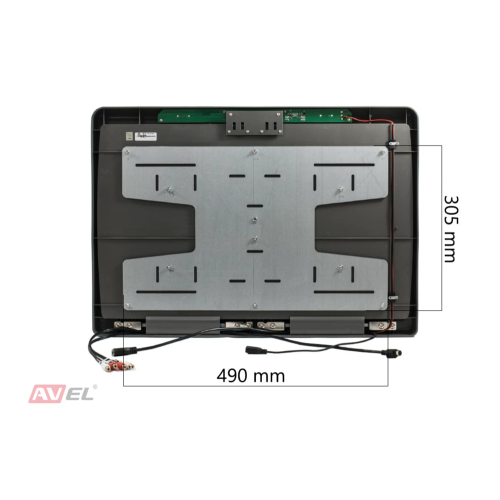 Потолочный монитор на Android AVS2230MPP (cерый) + Xiaomi Mi TV Stick + AV1252DC