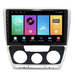 Магнитола FarCar D005M для Skoda Octavia II (A5) 2004-2013 серебро на Android 8.1