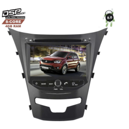 Штатная магнитола SsangYong Actyon II 2013-2022 LeTrun 2536 DSP на Android 8.0
