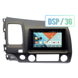 Магнитола в штатное место Honda Civic 2006 - 2012 Wide Media MT7112PK-2/16 левый руль