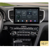 Штатная магнитола CarMedia OL-9780-1-RL TESLA (вертикально-поворотный экран) для Kia Sportage IV 2018-2022 серебро на Android 10.0
