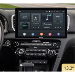 CarMedia OL-9780-1-RLX TESLA (вертикально-поворотный экран) для Kia Sportage IV 2018-2022 серебро на Android 10.0