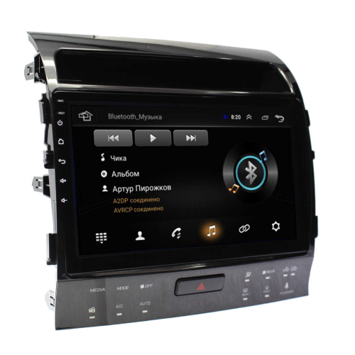 Автомагнитола Wide Media LC1202ON-1/16 для Toyota Land Cruiser 200 2007-2015 (для авто без JBL, с 360) на Android 8.0