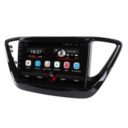 Vomi AK490R9-MTK для Hyundai Solaris 2017+ черный глянец на Android 10.0