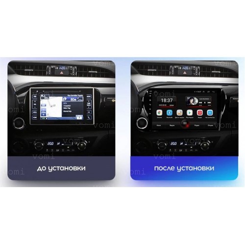 Штатная магнитола Vomi AK501R10-MTK для Toyota Hilux 2015-2020 на Android 10.0
