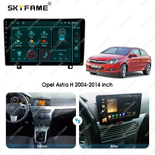Штатная магнитола CarMedia SF-9304-HL для Opel ASTRA H на Android 10.0