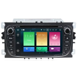CarMedia MKD-7028S-P6 для Ford Focus II, Mondeo, S-MAX, Galaxy серебро на Android 10.0