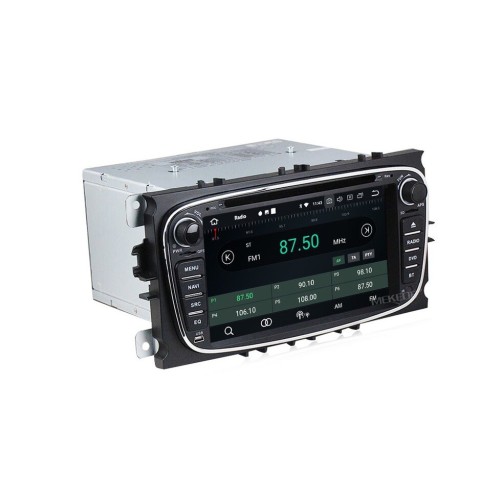 Штатная магнитола CarMedia MKD-7028S-P6 для Ford Focus II, Mondeo, S-MAX, Galaxy серебро на Android 10.0