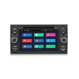 CarMedia MKD-7031S-P6 для Ford Focus 2 2005-2007, Transit 2006-2015, C-Max 2003-2010, Fusion 2005-2012 (230х120мм) черный на Android 10.0