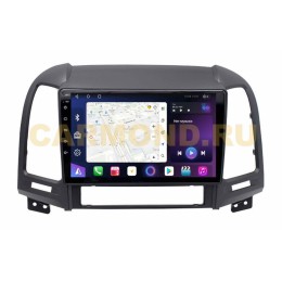 Автомагнитола Unison QL008M для Hyundai Santa Fe 2005-2012 серебро на Android 10.0