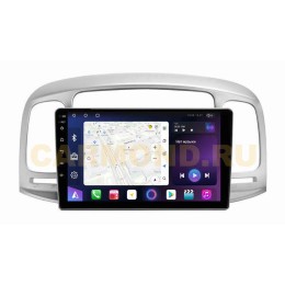 Штатная магнитола Unison QL3009M для Hyundai Accent, Verna 2005-2011 серебро на Android 10.0