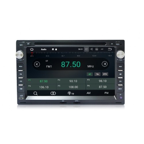 Штатная магнитола CarMedia MKD-7018B-P6 для Volkswagen универсальная на Android 10.0