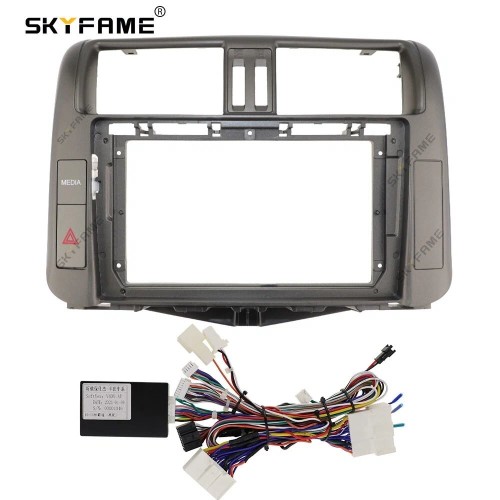 Штатная магнитола CarMedia SF-9613-2-F для Toyota Land Cruiser Prado 150 2009-2013 high с круговым обзором на Android 10.0
