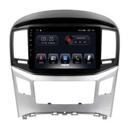 Автомагнитола Stonelock HYD9121MB8 2/32 2K  для Hyundai H1 Starex II 2015-2022 серый (экран 2K) на Android 10.0