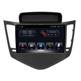 Автомагнитола Stonelock CHV9010MB 3/32 2K для Chevrolet Cruze I 2009-2012 черный (экран 2K) на Android 10.0