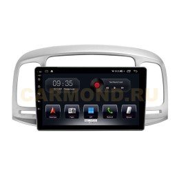 Автомагнитола Stonelock HYD924MB 3/32 2K для Hyundai Accent, Verna 2005-2011 (экран 2K) на Android 10.0