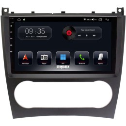 Автомагнитола Stonelock MB902MB 3/32 2K для Mercedes Benz C-class (W203) 2004-2008 (экран 2K) на Android 10.0