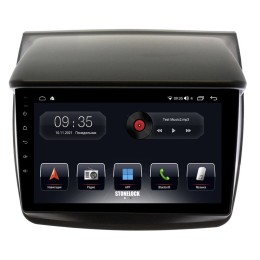 Автомагнитола Stonelock MSB903MB 3/32 2K для Mitsubishi Pajero Sport II, L200 IV 2006-2015 (экран 2K) на Android 10.0
