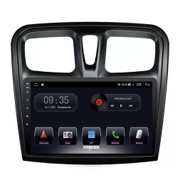 Автомагнитола Stonelock REN100MB 3/32 2K для Renault Logan II, Sandero II 2013-2022 (экран 2K) на Android 10.0